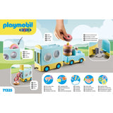 PLAYMOBIL 1.2.3: Verrückter Donut Truck mit Stapel- und Sortierfunktion