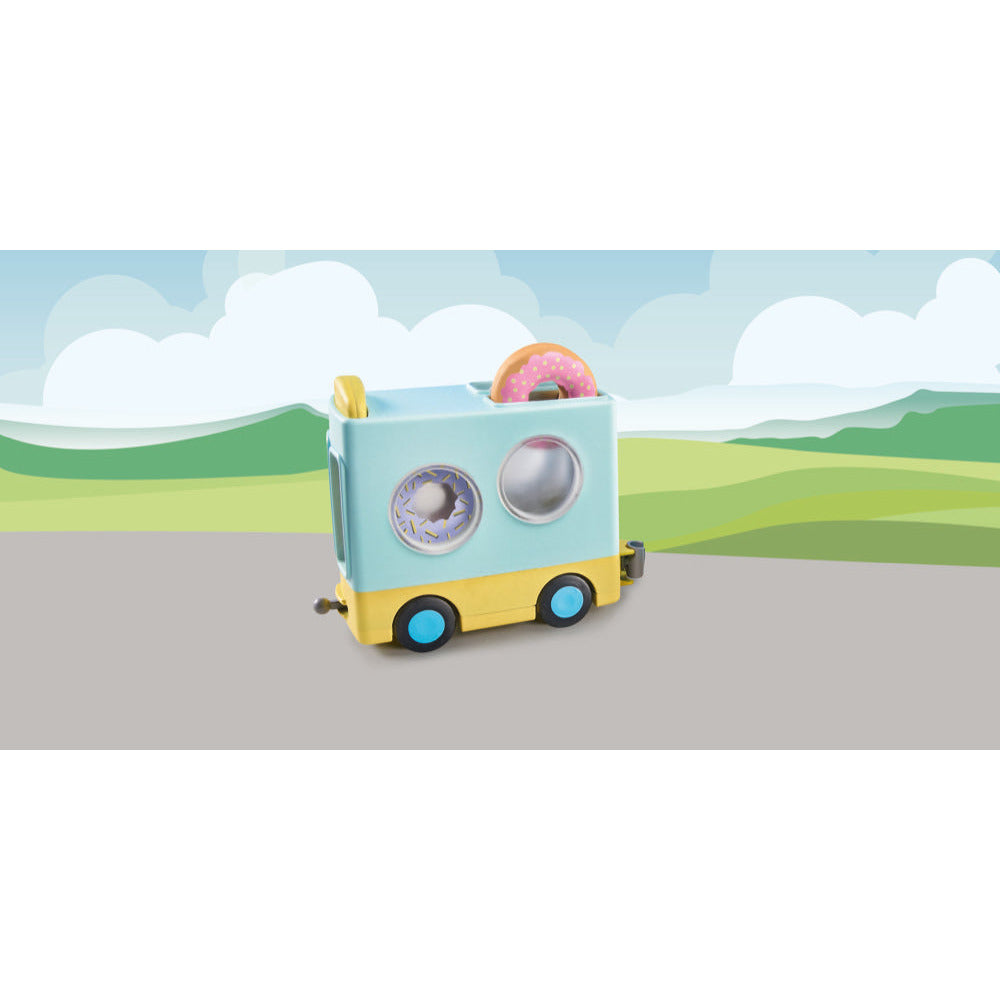 PLAYMOBIL 1.2.3: Verrückter Donut Truck mit Stapel- und Sortierfunktion