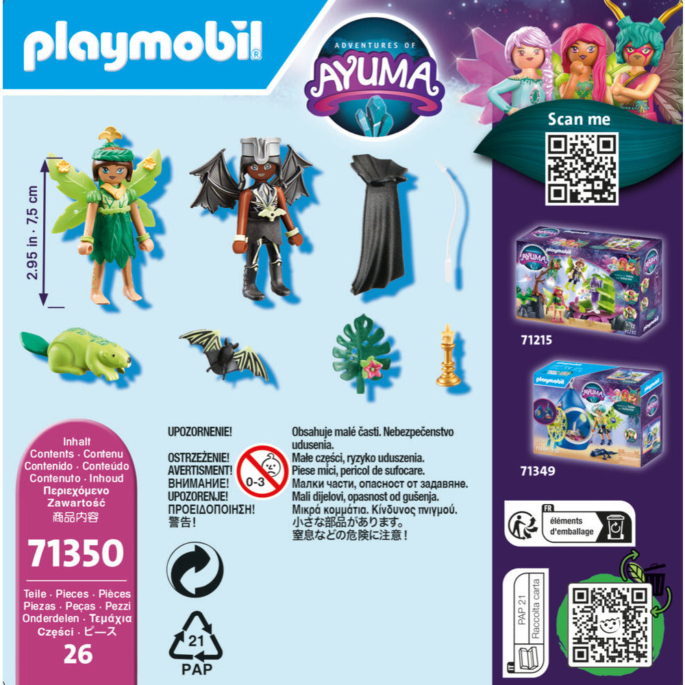 PLAYMOBIL 71350 Forest Fairy & Bat Fairy mit Seelentieren