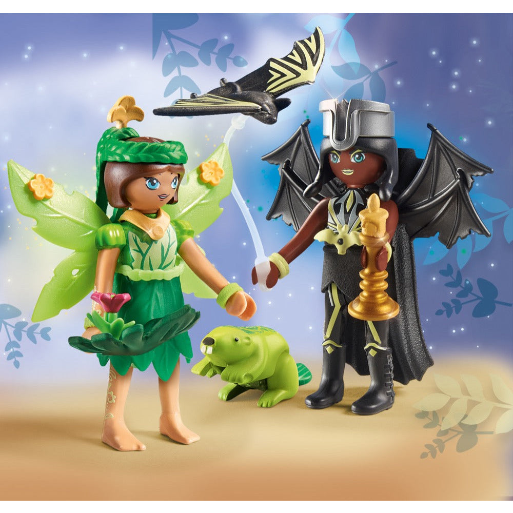 PLAYMOBIL 71350 Forest Fairy & Bat Fairy mit Seelentieren