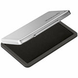 Stempelkissen 2 schwarz Metallic-Gehäuse 7x11 cm