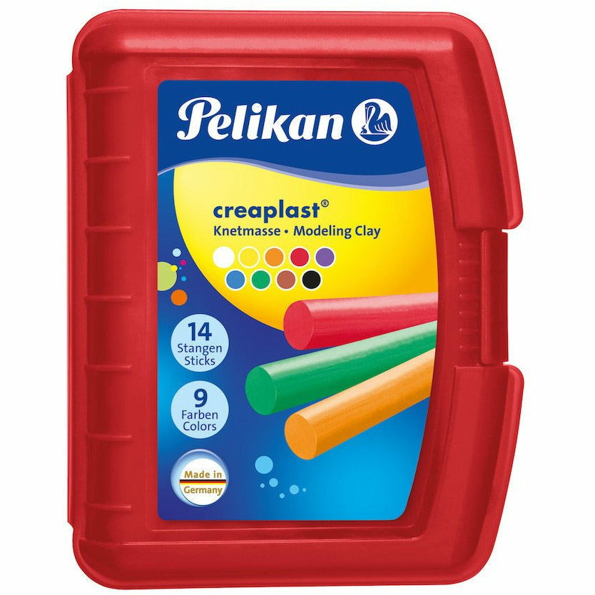 Knetmasse Creaplast Kinderknete 198/9R rot, 9 Farben, 300g