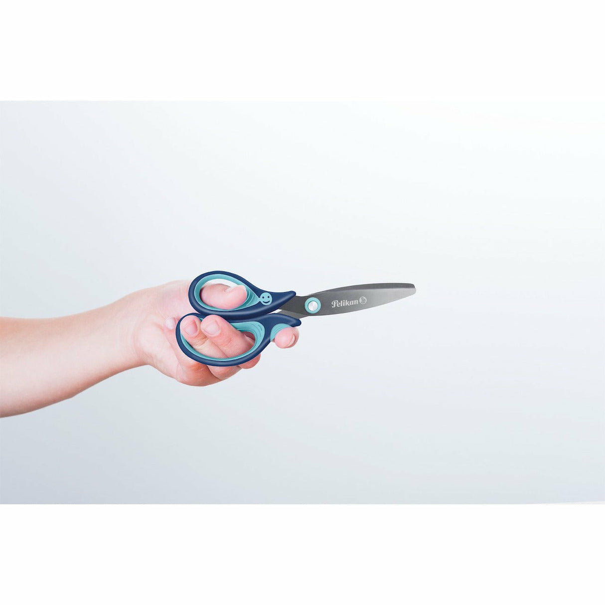 griffix Schulschere SC1LB blau links rund 1 St. auf Blisterkarte