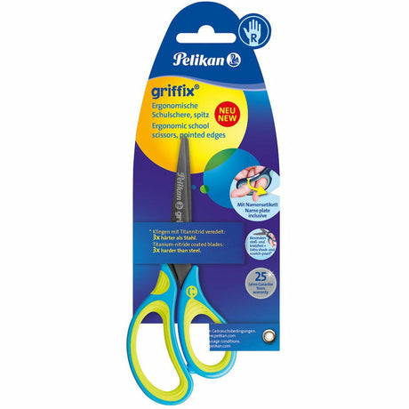 Schulschere griffix SC1BRS Blue rechts, spitz, 1 St. auf Blisterkarte