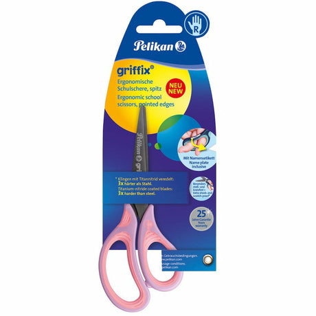 Schulschere griffix SC1PRS Purple rechts, spitz, 1 St. auf Blisterkarte