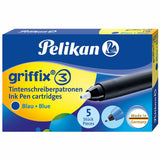 Patronen für Tintenschr.T1R/5 blau,Fsc mit 5 Stück
