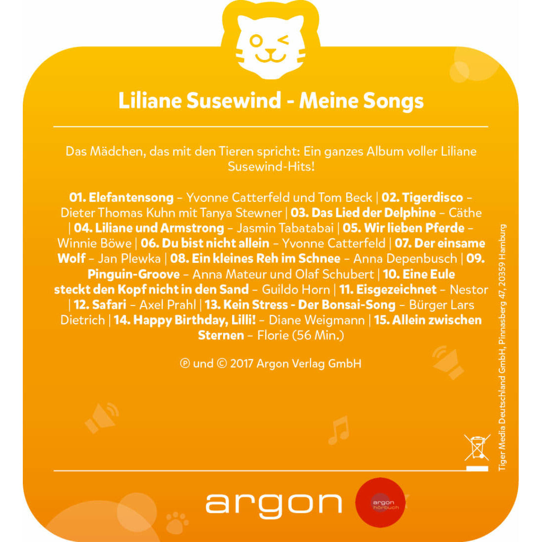 tigercard | Liliane Susewind | Meine Songs