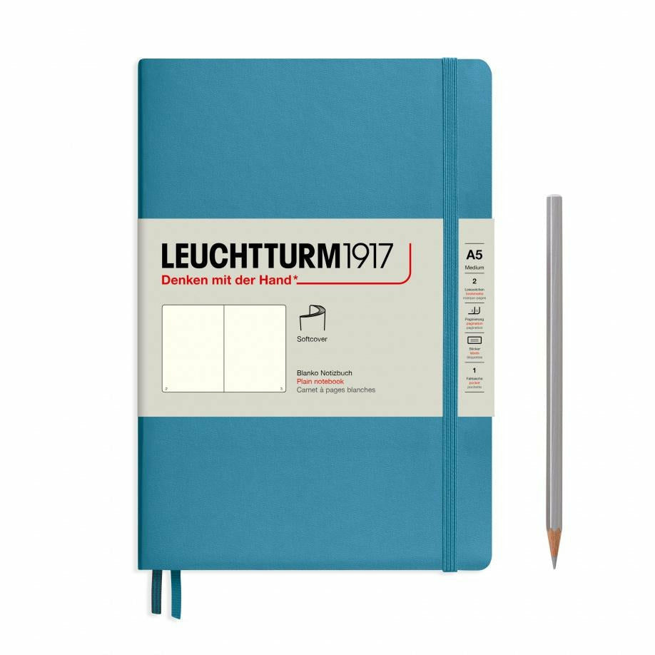 Notizbuch Medium (A5), Softcover, 123 nummerierte Seiten