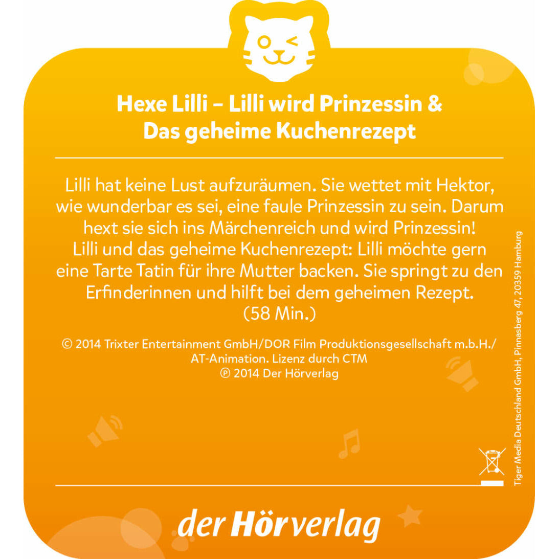 tigercard | Hexe Lilli | Lilli wird Prinzessin & Das geheime Kuchenrezept