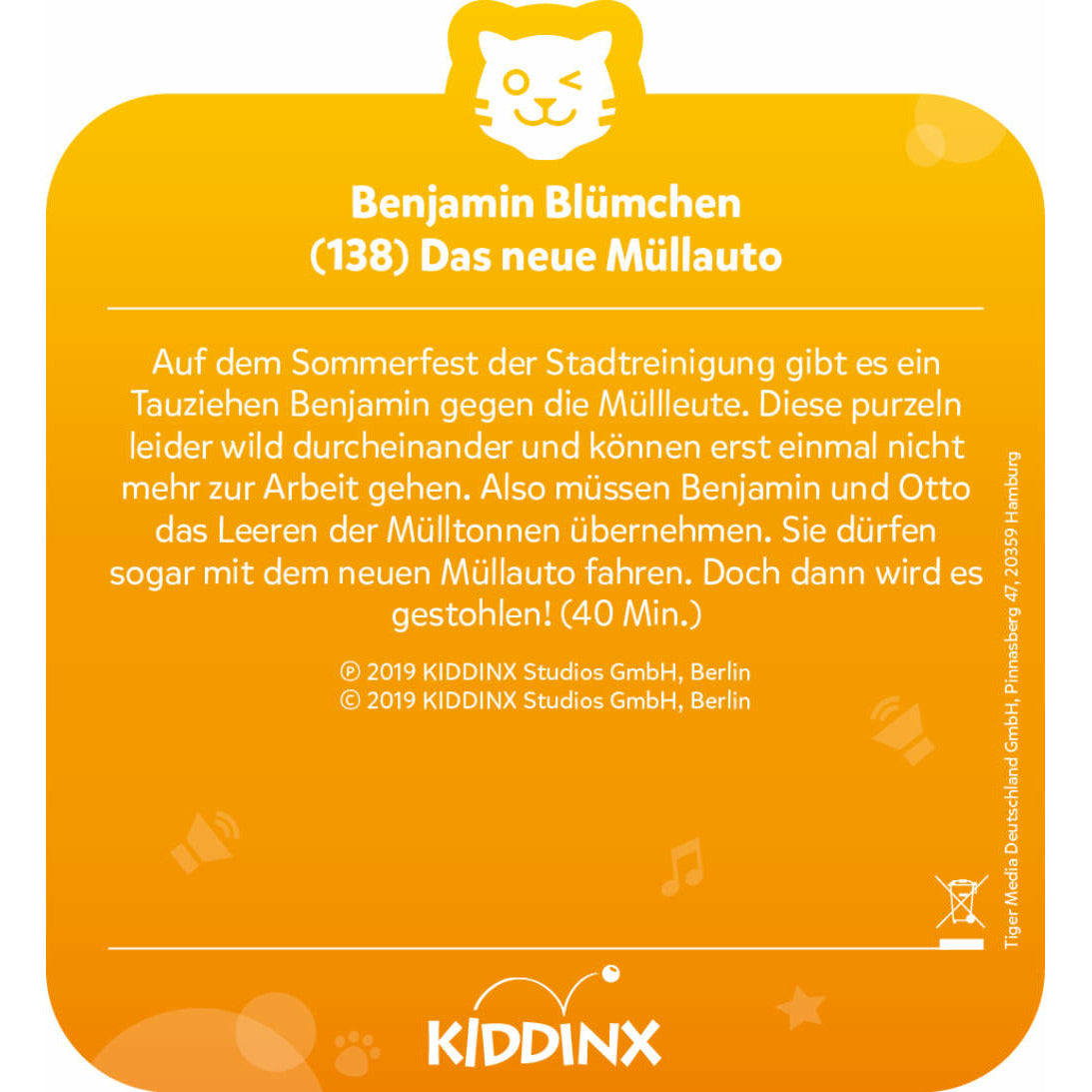 tigercard | Benjamin Blümchen | Folge 138: Das neue Müllauto