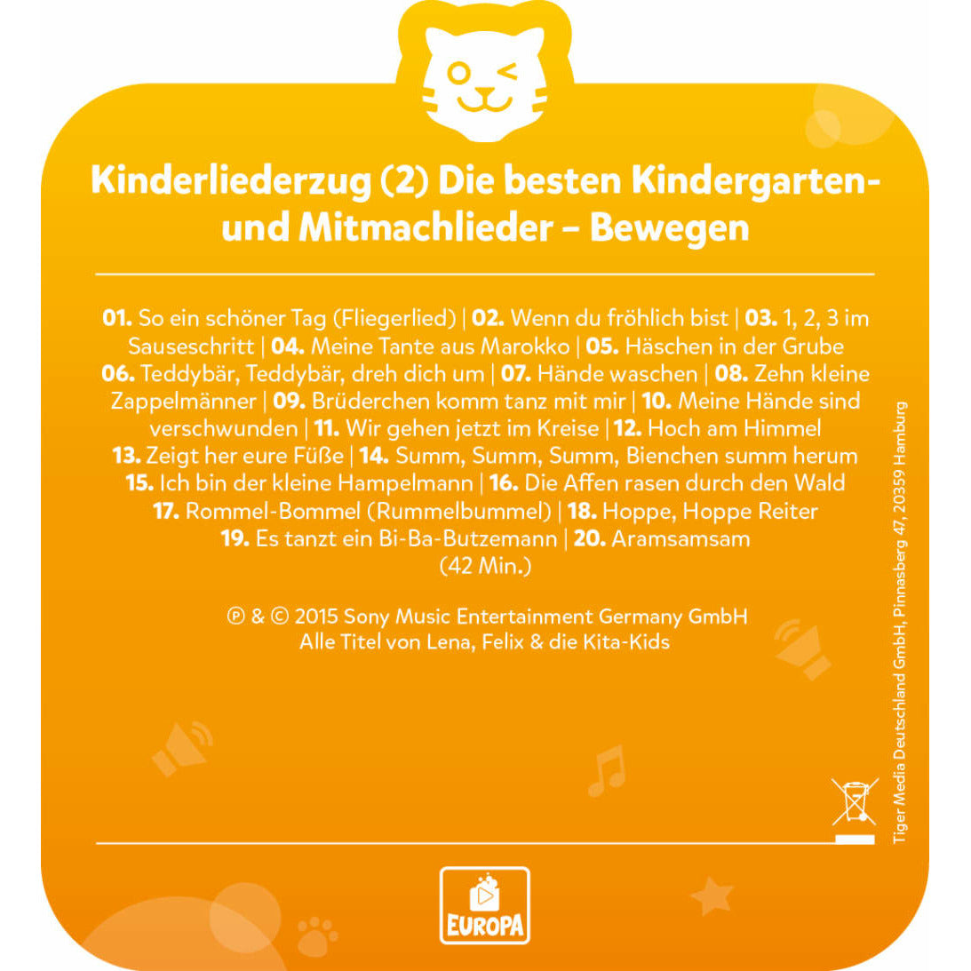 tigercard | Kinderliederzug | Folge 2: Die besten Kindergarten- und Mitmachlieder | Bewegen