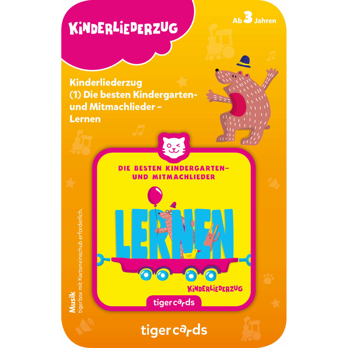 tigercard | Kinderliederzug | Folge 1: Die besten Kindergarten- und Mitmachlieder | Lernen