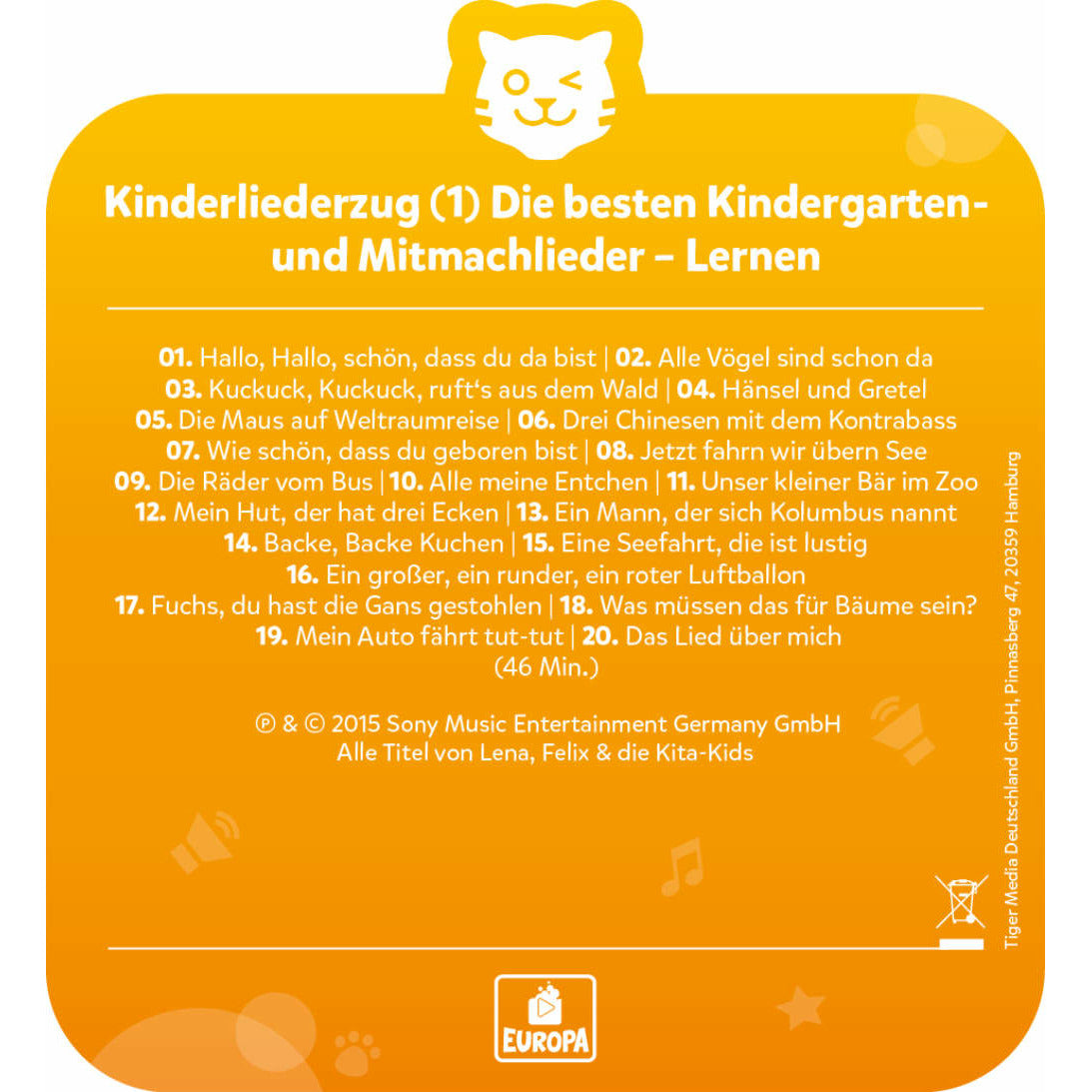 tigercard | Kinderliederzug | Folge 1: Die besten Kindergarten- und Mitmachlieder | Lernen