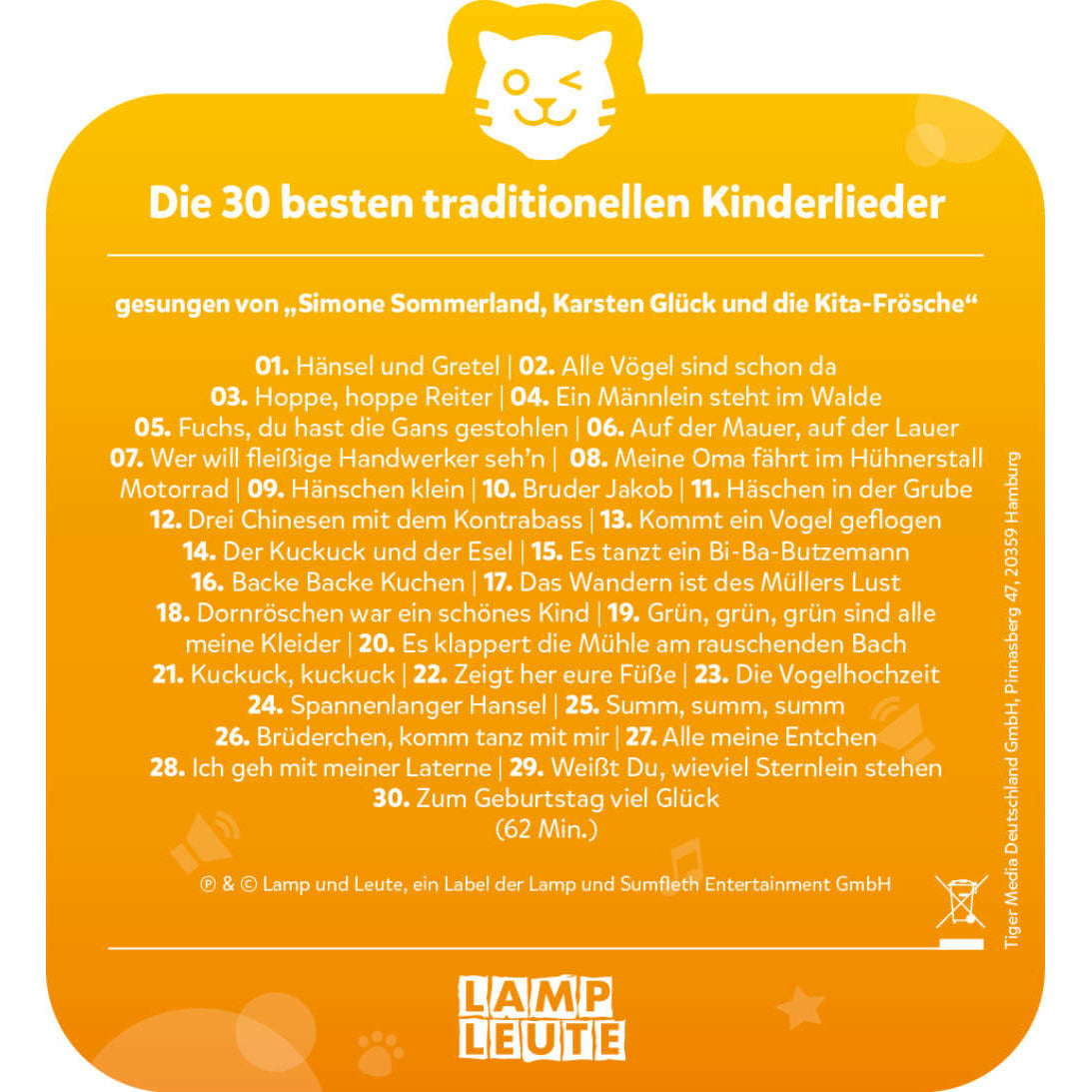 tigercard | Die 30 besten traditionellen Kinderlieder