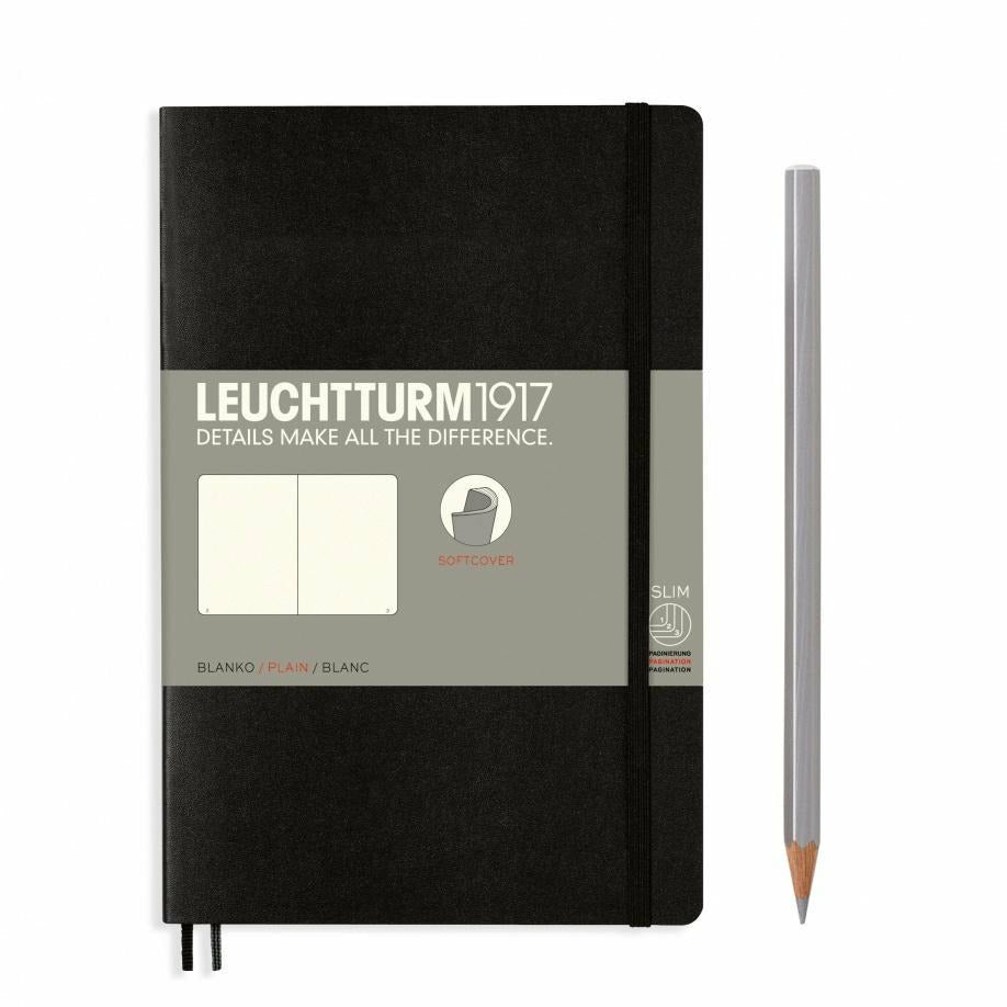 Notizbuch Paperback (B6+), Softcover, 123 nummerierte Seiten