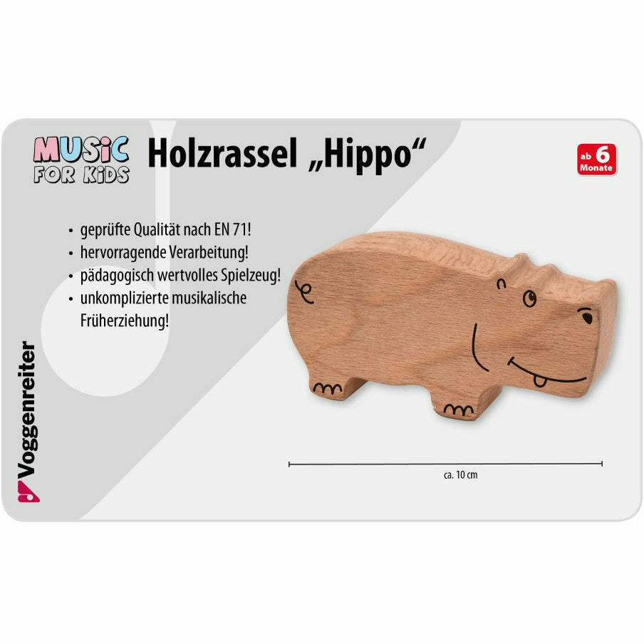 Voggenreiter | Holzrassel "Hippo"