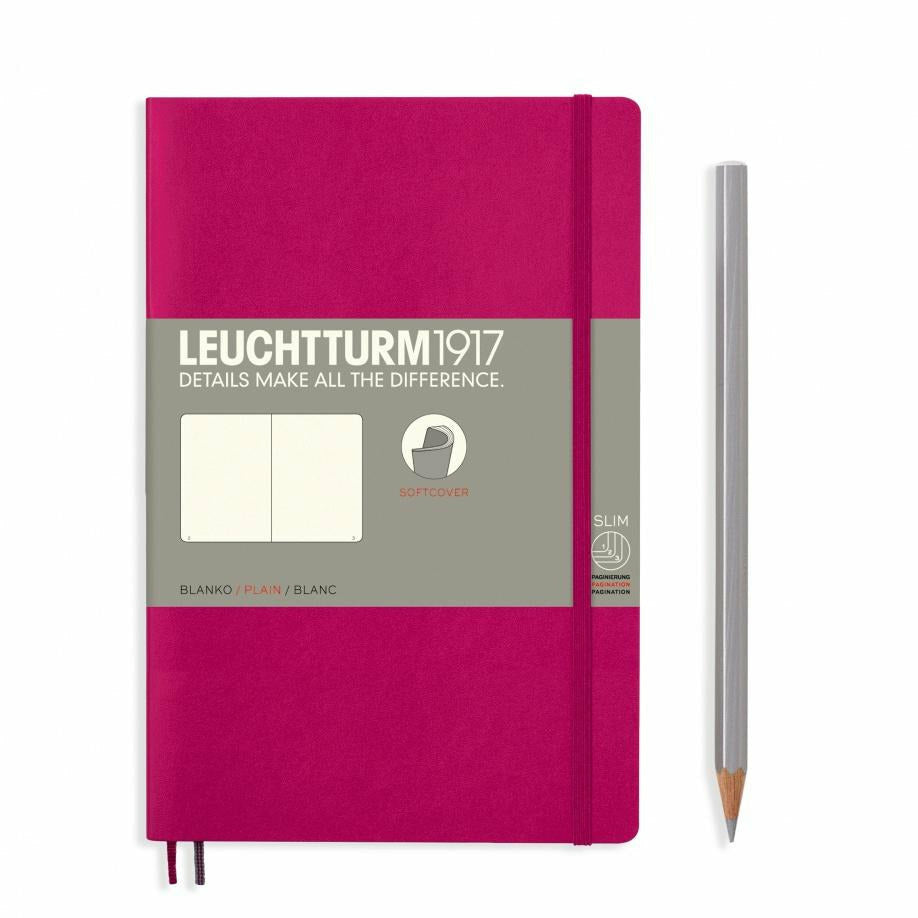 Notizbuch Paperback (B6+), Softcover, 123 nummerierte Seiten