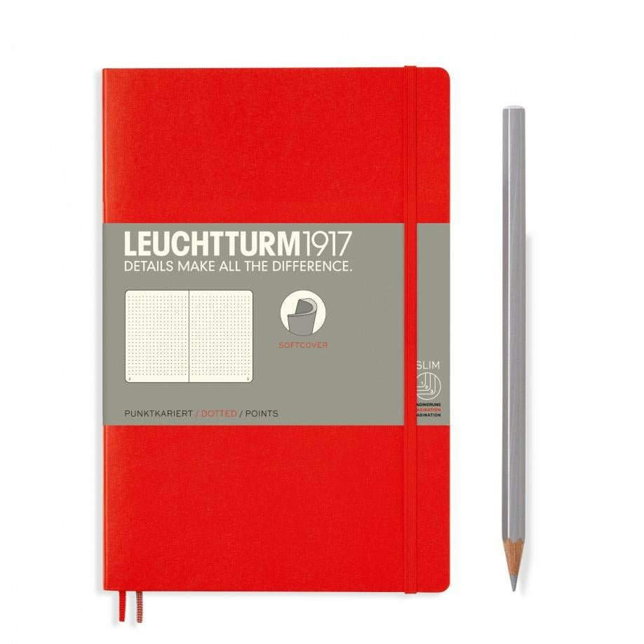 Notizbuch Paperback (B6+), Softcover, 123 nummerierte Seiten