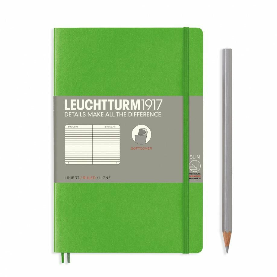 Notizbuch Paperback (B6+), Softcover, 123 nummerierte Seiten
