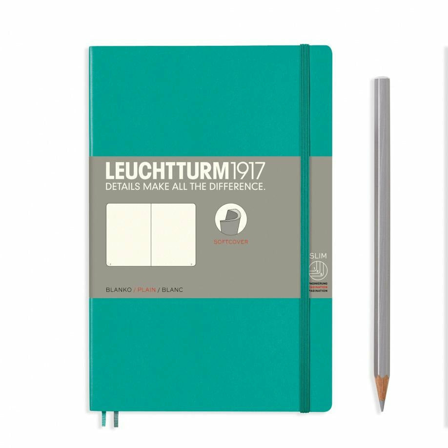 Notizbuch Paperback (B6+), Softcover, 123 nummerierte Seiten