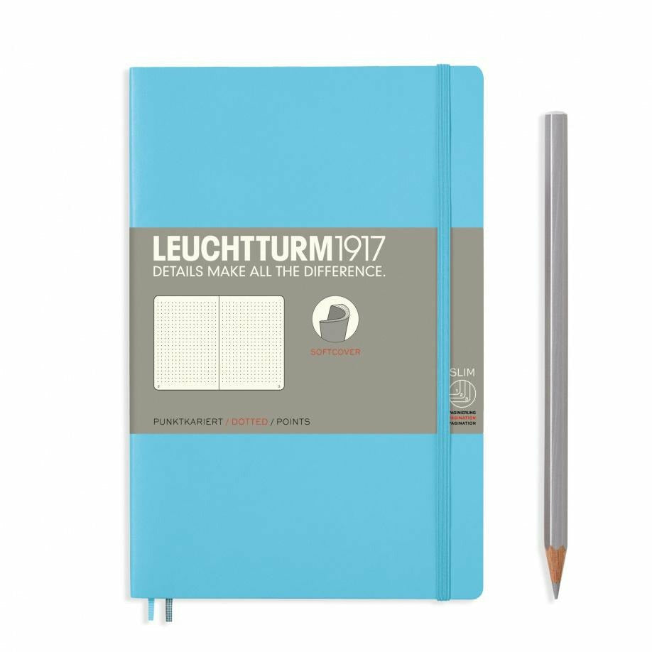 Notizbuch Paperback (B6+), Softcover, 123 nummerierte Seiten