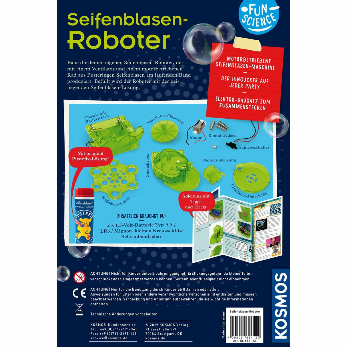 Fun Science Seifenblasen-Roboter