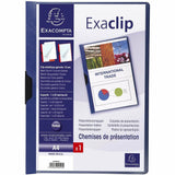 Klemmmappe Exa-Clip 30Bl blau