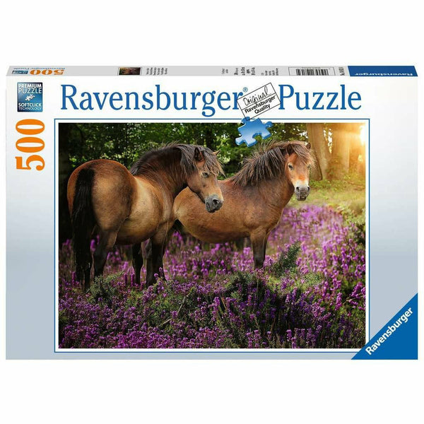 Ponys in der Heide | Puzzle | 500 Teile