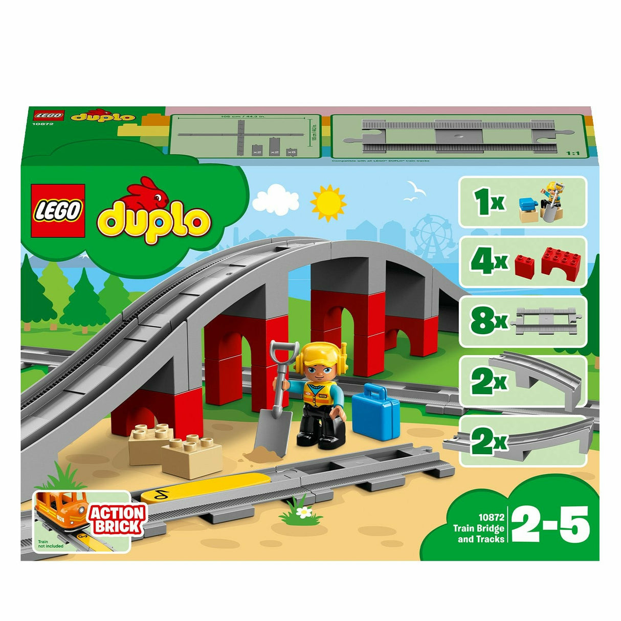 Lego® | 10872 | Eisenbahnbrücke und Schienen