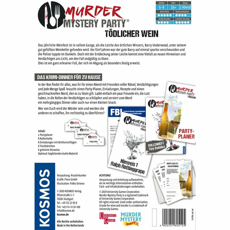 KOSMOS | Murder Mystery Party - Tödlicher Wein