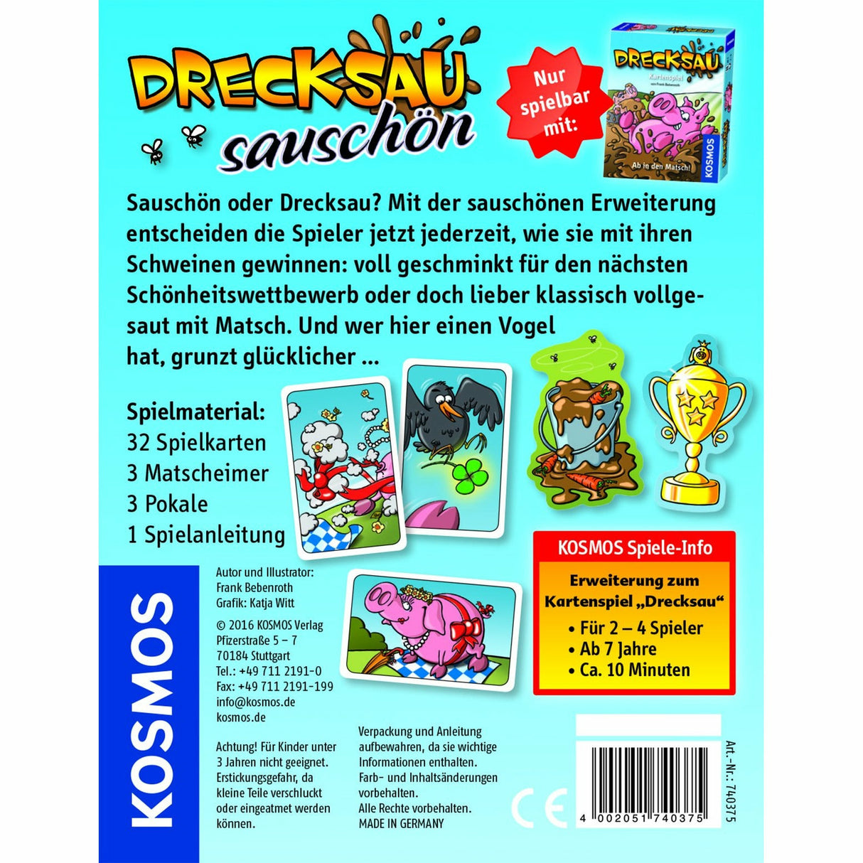 KOSMOS | Kartenspiel Drecksau Sauschön - Erweiterung