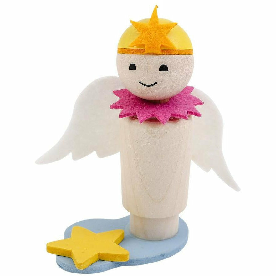 Ahrens | Schutzengel auf Wolke rosa