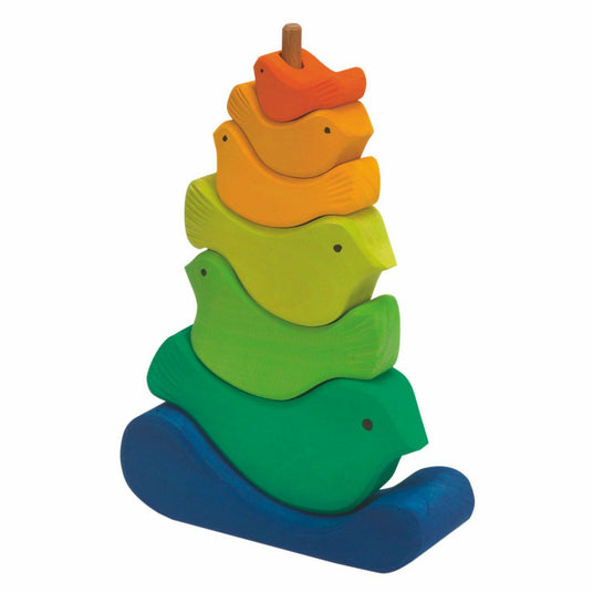 Glückskäfer | Steckturm Vögel, 7-tlg.