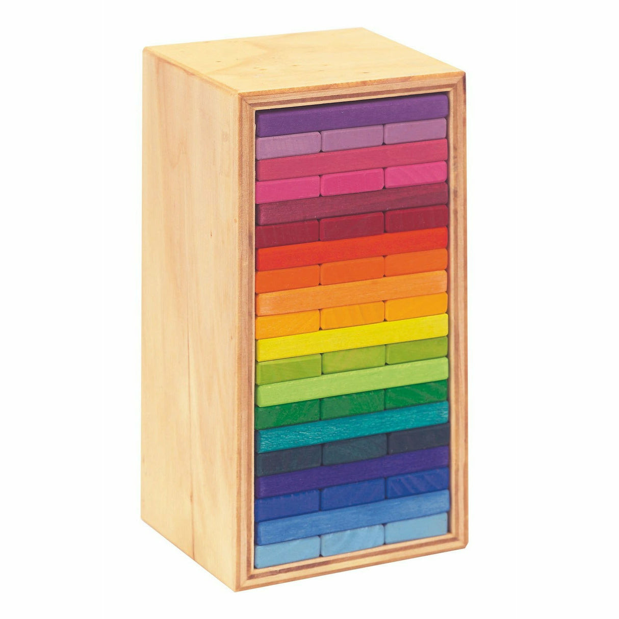 Glückskäfer | Bauplättchen "Turm im Kasten" 60 Teile, 20 versch. Farben