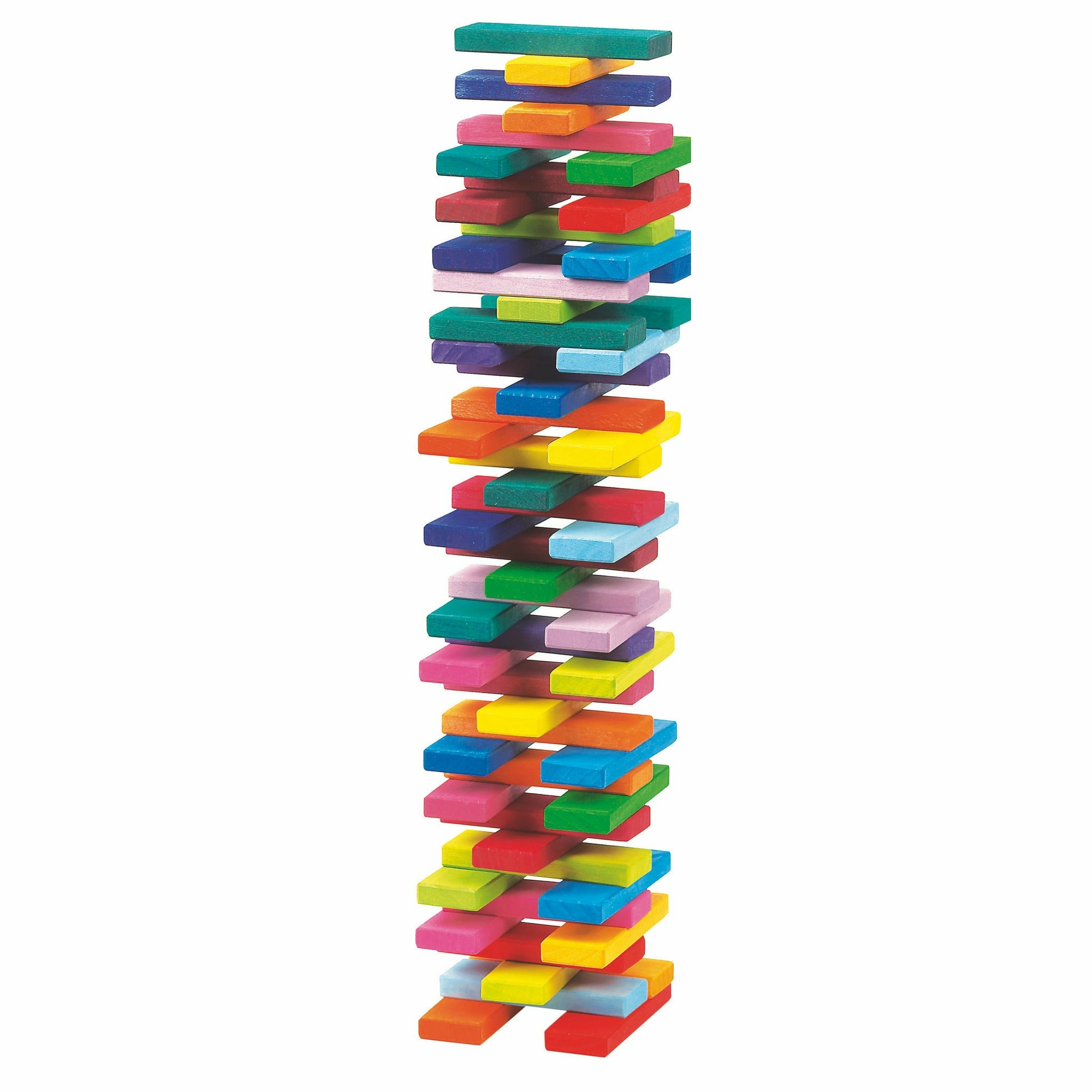 Glückskäfer | Bauplättchen "Turm im Kasten" 60 Teile, 20 versch. Farben
