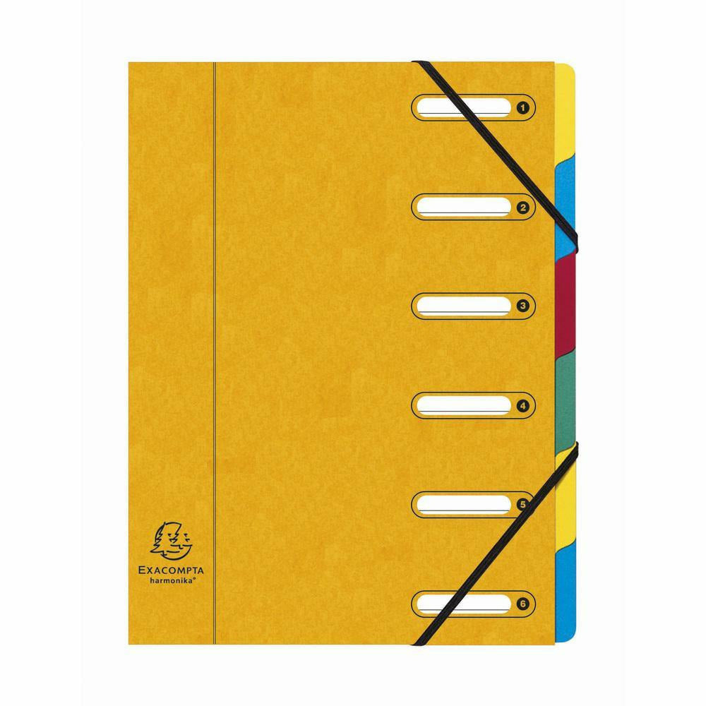 Ordnungsmappe A4 Harmonika 6tlg sort