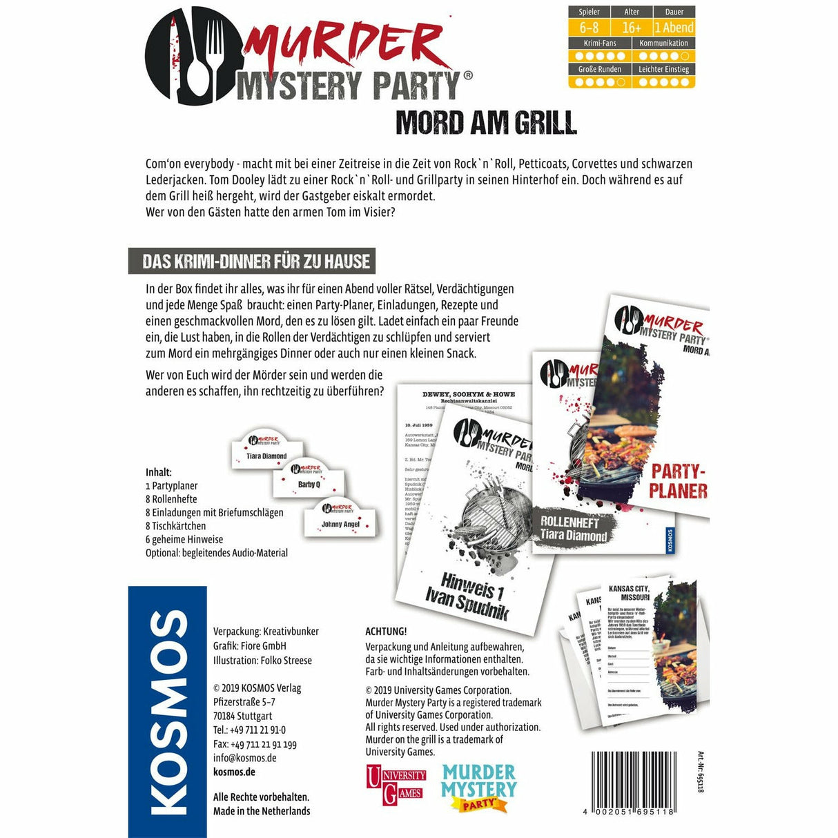 KOSMOS | Murder Mystery Party - Mord am Grill