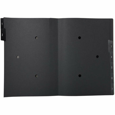 Pultordner  1-7 Hartpappe schwarz