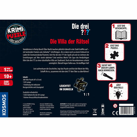 KOSMOS | Krimipuzzle Die drei ??? Die Villa der Rätsel (300 T)