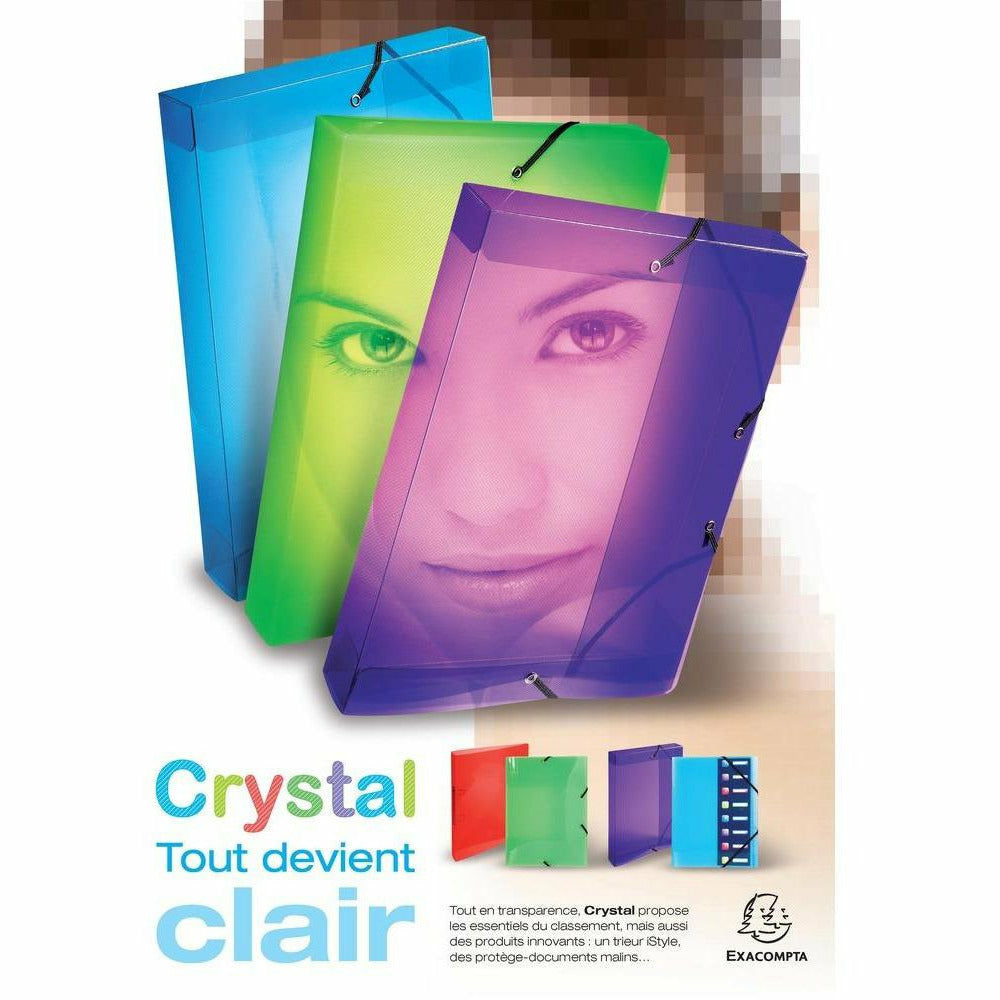 Archivbox A4 PP Crystal 40mm Krist