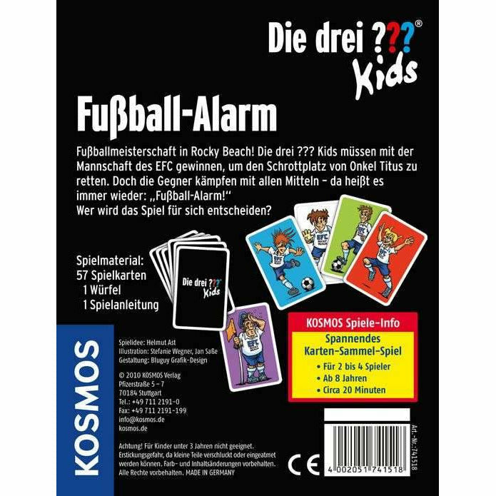 KOSMOS | Kartenspiel Die drei ??? Kids Fußball-Alarm