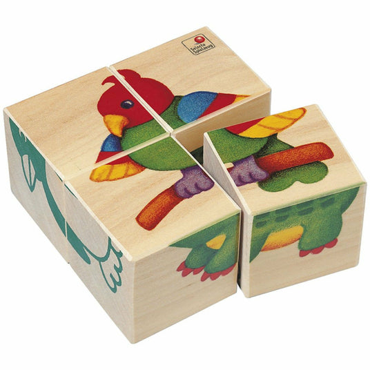 Selecta | Bilderwürfel | Zookinder | 4 Teile