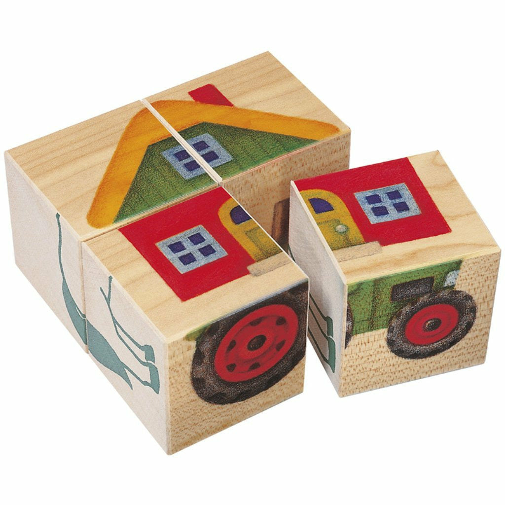 Selecta | Bilderwürfel | Farm | 4 Teile