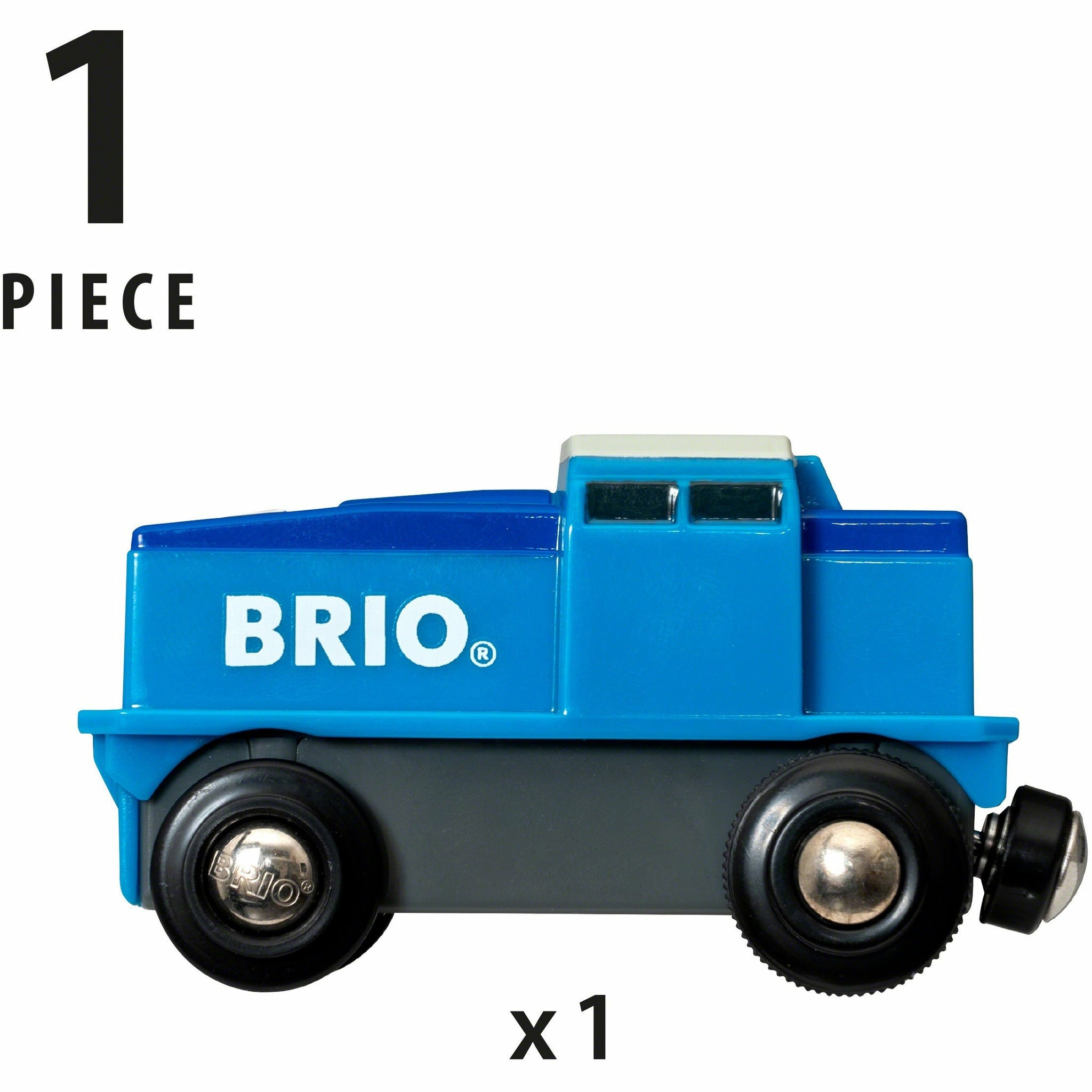 BRIO | Blaue Batterie Frachtlok