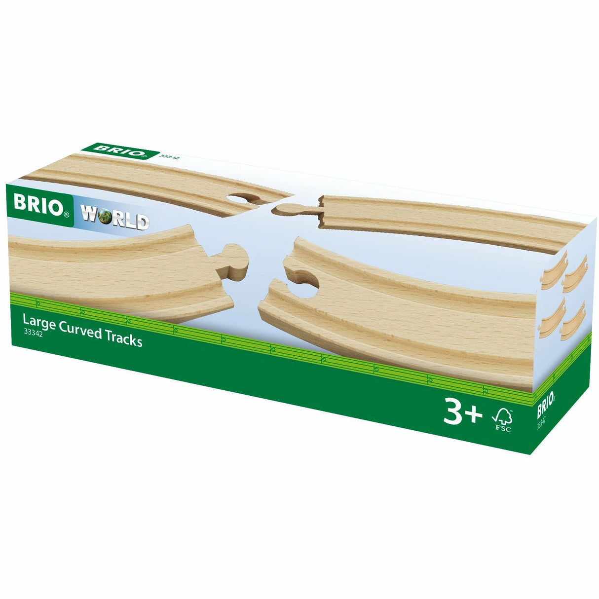 BRIO | 1/1 Gebogene Gleise (E)