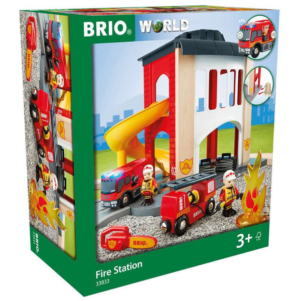 BRIO | Große Feuerwehr-Station mit Einsatzfahrzeug