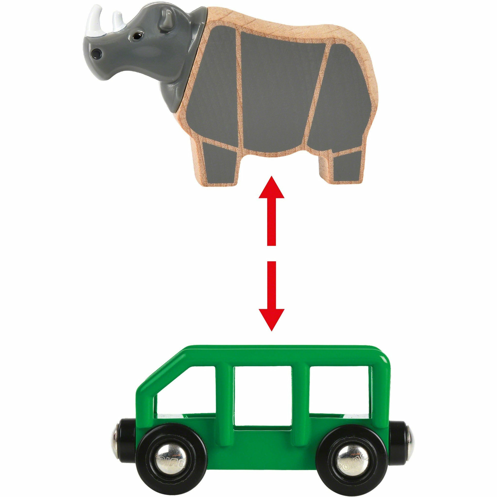 BRIO | Safari-Zug mit Nashorn