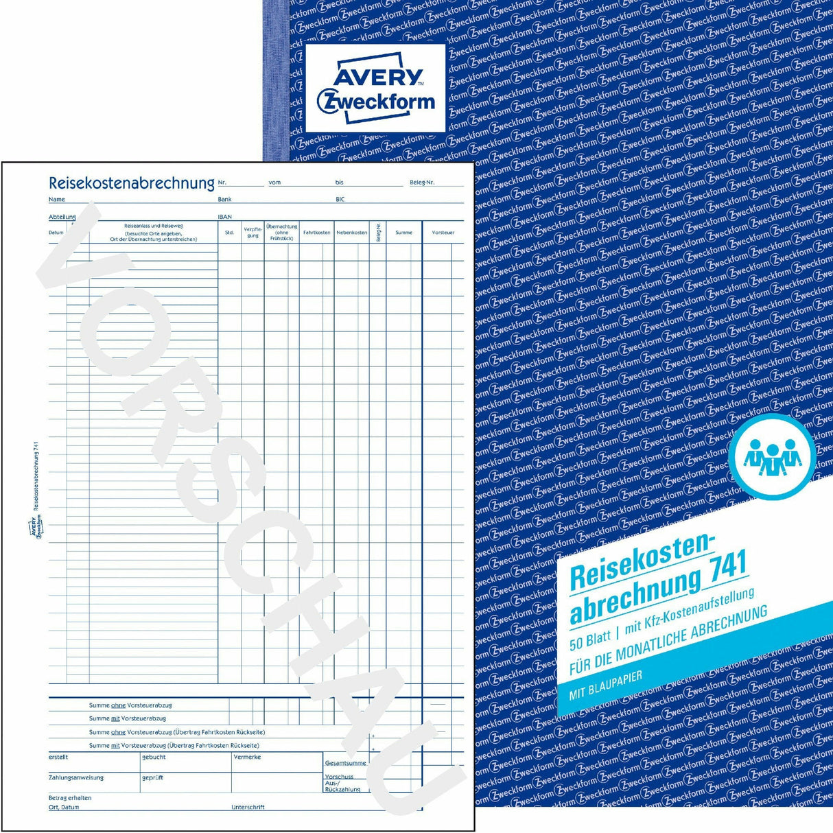 Avery-Zweckform | Reisekostenabrechnung | 741