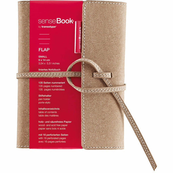 senseBook Flap liniert, Größe S (9 x 14 cm)