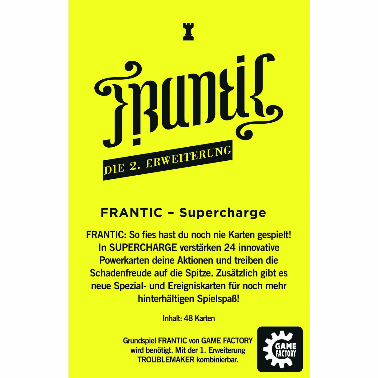 FRANTIC - Supercharge (d) | Carletto | GAMEFACTORY- 2. Erweiterung